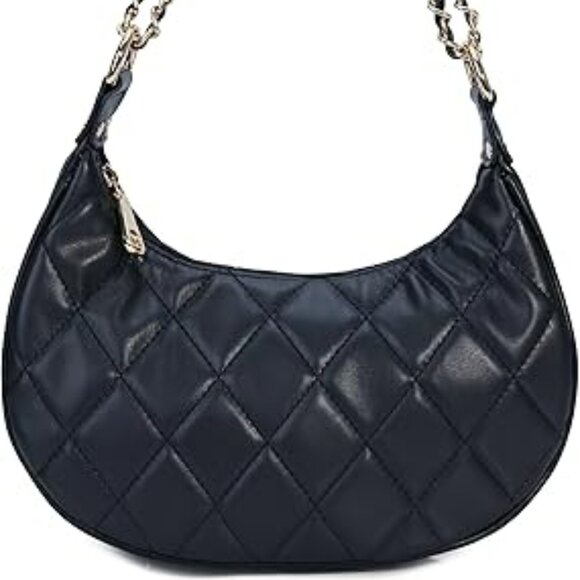 Handbags - Y2K Women Shoulder Bag Vintage Clutch Hobo Tote Handbag Black Quilted Styling